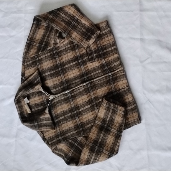 County Seat Jackets & Blazers - Vintage Plaid Wool Blend Crop Jacket Size Large County Seat